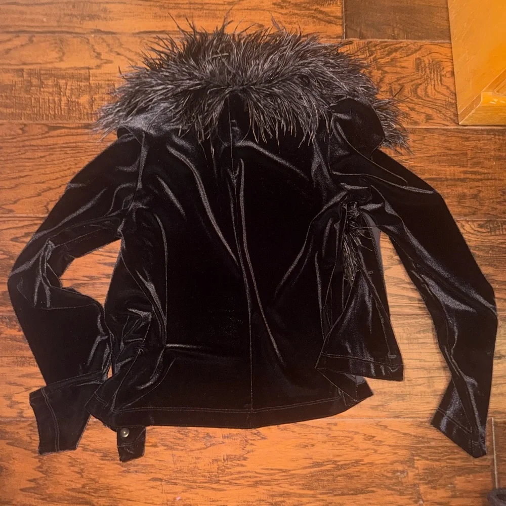 Giorgio Brutini Black Satin-Look Jacket Interior - Picture 4 of 5